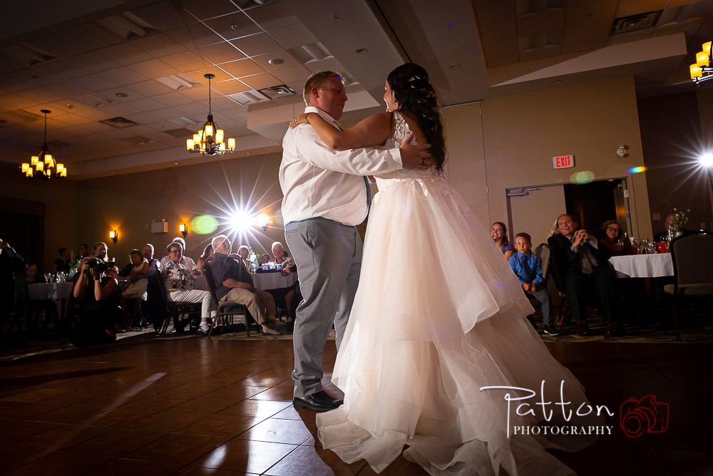 Bride and groom first dance