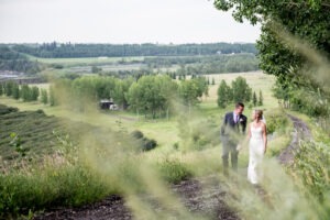 Saskatoon Farm wedding bride and groom
