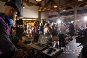 DJ playing at incredible Valley Ridge Golf Club wedding